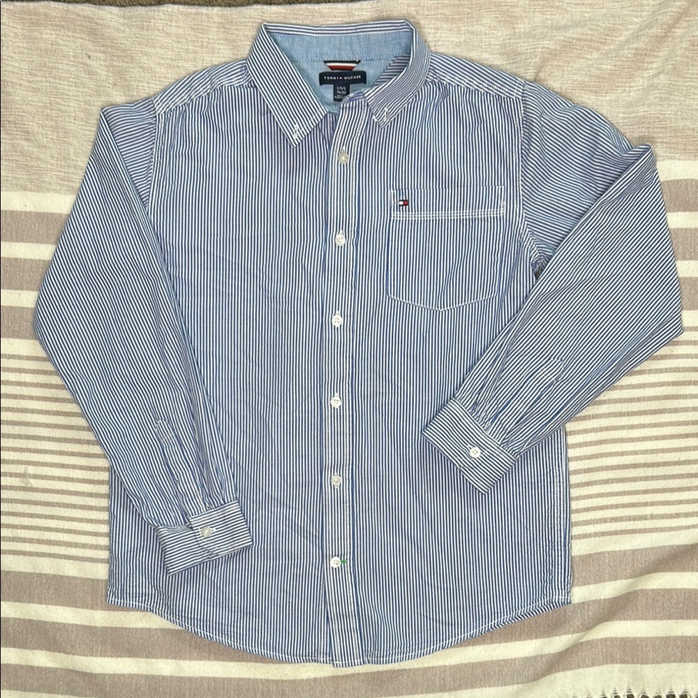 Tommy Hilfiger Blue Classic Button Down Shirt